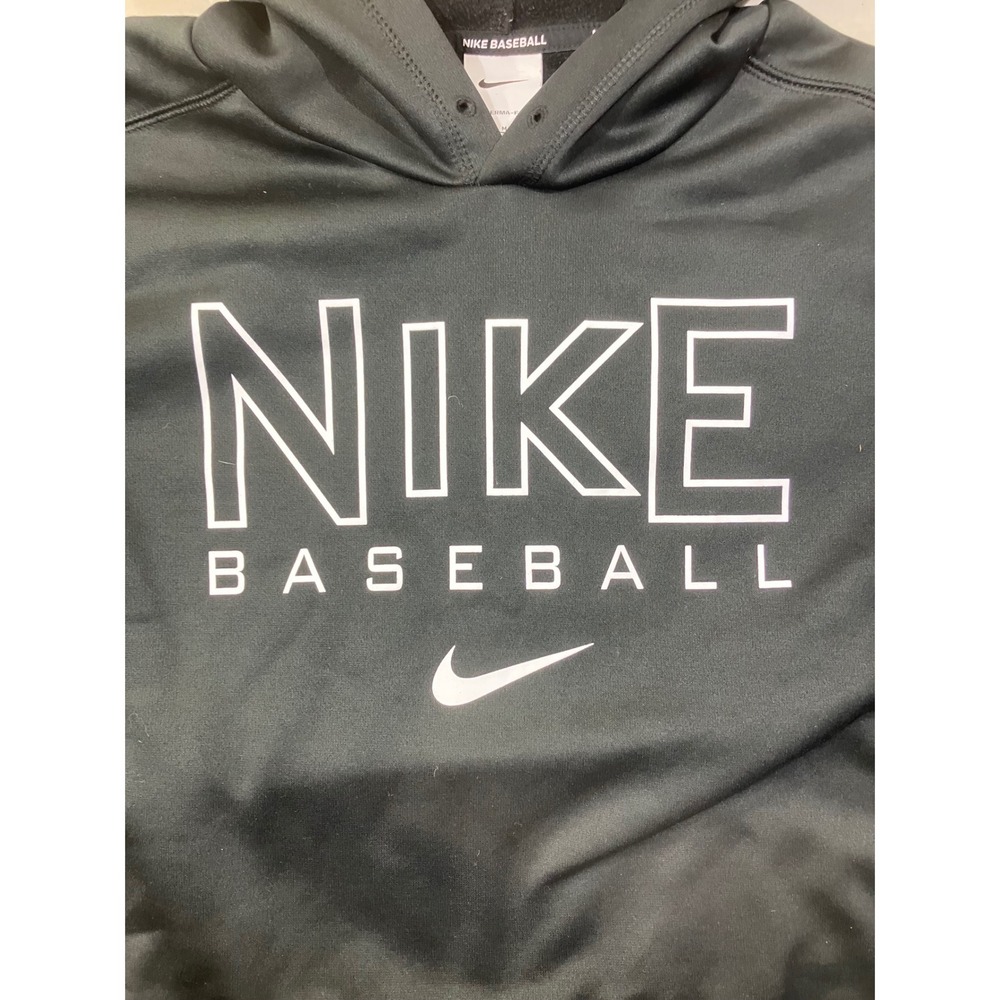 Nike Baseball Therma-FIT Hoodie Black Men's Size Medium Athletic Pullover - Picture 4 of 9